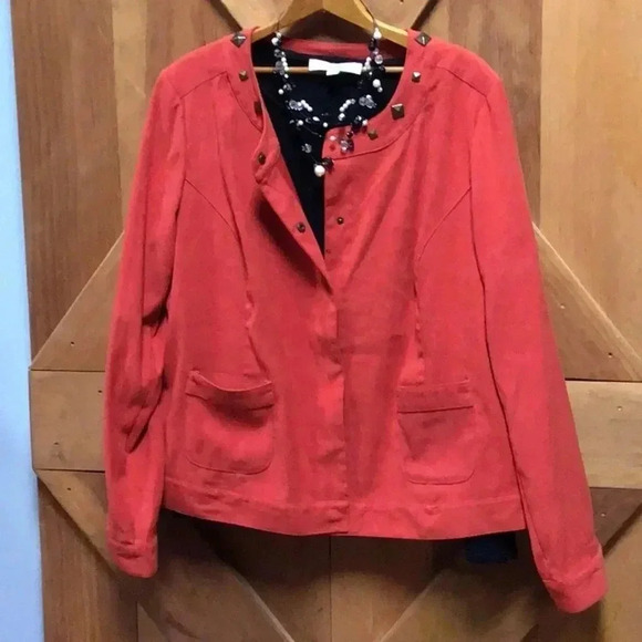 Rust Velour Blazer-Large - Picture 1 of 7